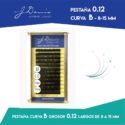 PESTAÑAS CURVA B | 0.12 | GOLD COMBO DE 8 A 15 MM