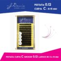 PESTAÑAS CURVA C | 0.12 | GOLD COMBO DE 8 A 15 MM