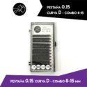 CURVA D | 0.15 | COMBO DE 8 A 15 MM